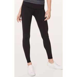LULULEMON ATHLETICA Wunder Under Low-Rise Tight 'Full-On Luon 28" in Black Size